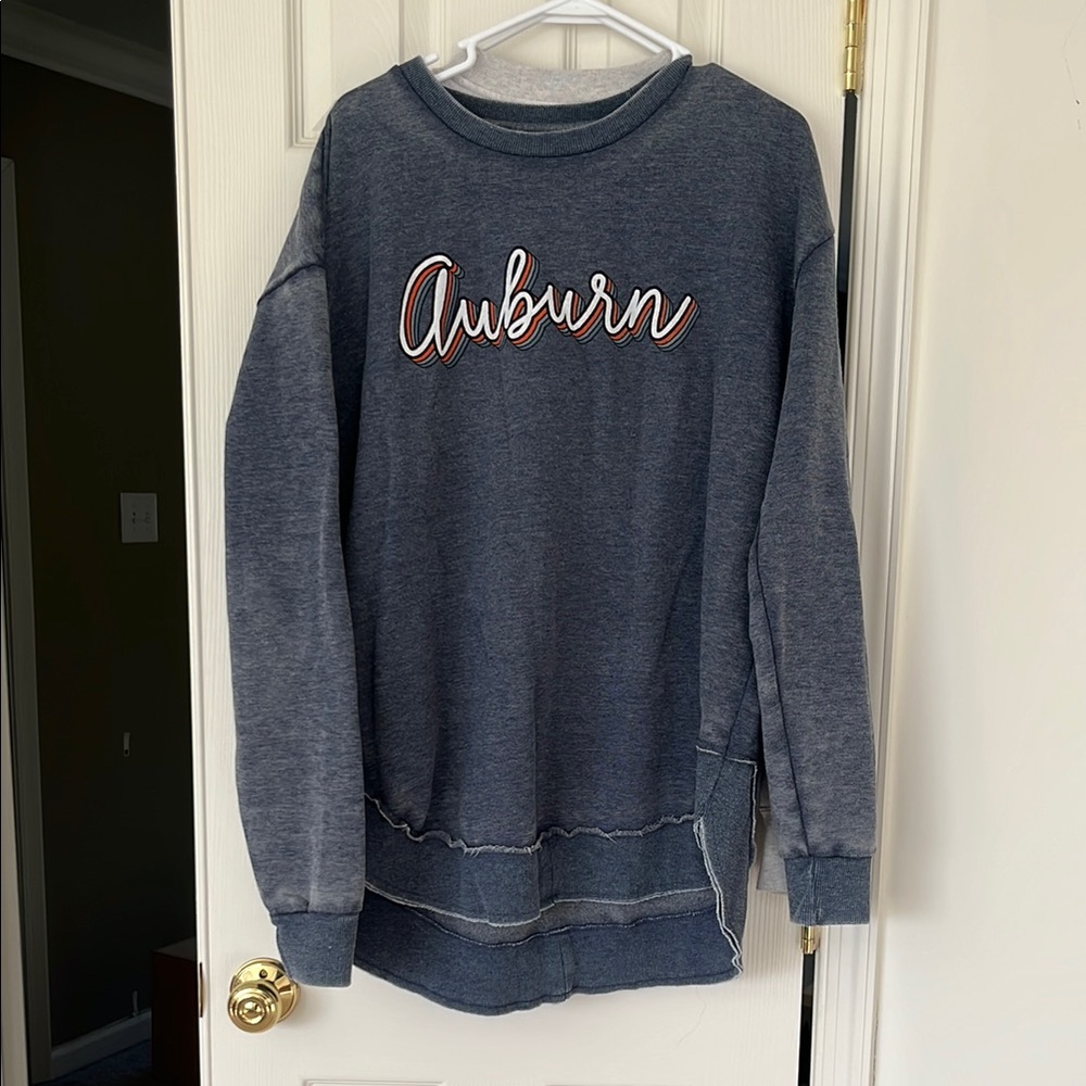 Navy AUBURN Graphic Sweatshirt, XL